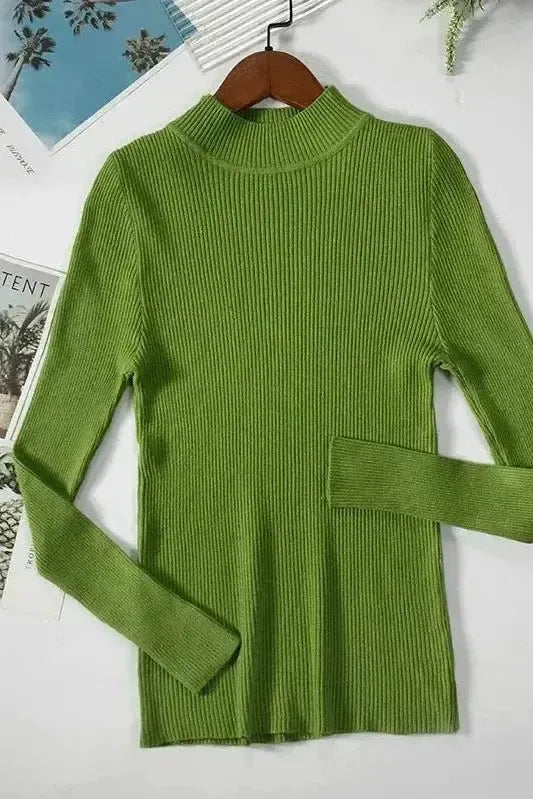 Kirsteen | Gerippter Rollkragenpullover in Elfenbein