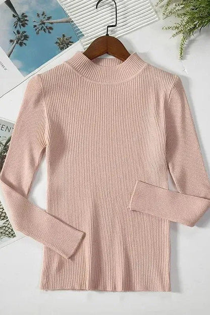 Kirsteen | Gerippter Rollkragenpullover in Elfenbein