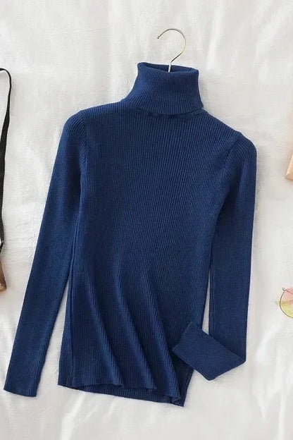 Kirsteen | Gerippter Rollkragenpullover in Elfenbein