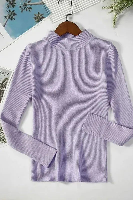 Kirsteen | Gerippter Rollkragenpullover in Elfenbein