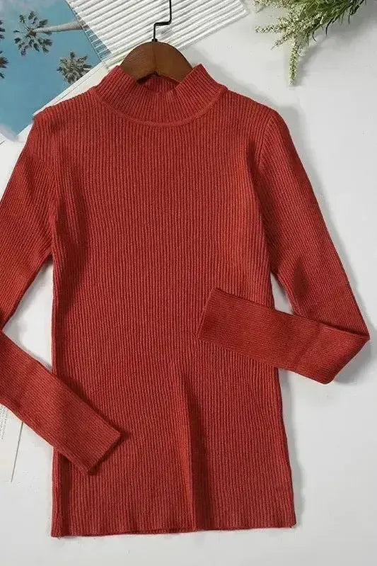Kirsteen | Gerippter Rollkragenpullover in Elfenbein
