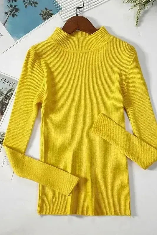Kirsteen | Gerippter Rollkragenpullover in Elfenbein