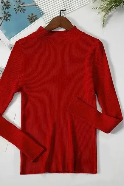 Kirsteen | Gerippter Rollkragenpullover in Elfenbein