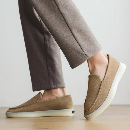 Gerald | Klassische Business-Loafer in Veloursoptik