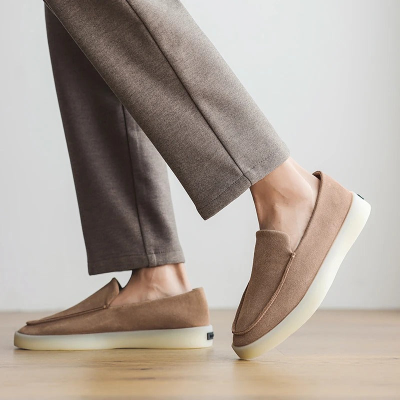 Gerald | Klassische Business-Loafer in Veloursoptik