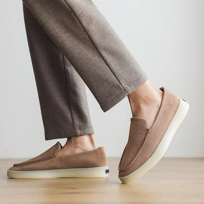 Gerald | Klassische Business-Loafer in Veloursoptik