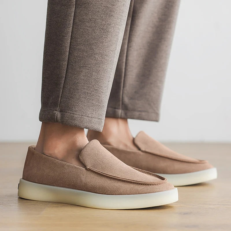 Gerald | Klassische Business-Loafer in Veloursoptik