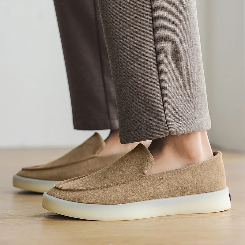 Gerald | Klassische Business-Loafer in Veloursoptik