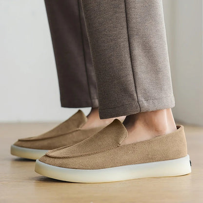 Gerald | Klassische Business-Loafer in Veloursoptik