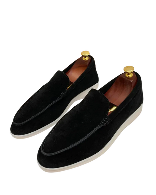 Wilhelm-Ernst | Klassische Penny-Loafer in Veloursoptik