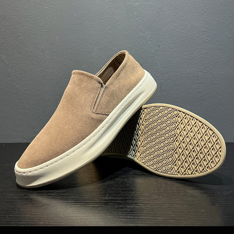 David | Bequeme Loafer in Veloursoptik