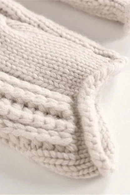 Kay | Blauer Rollkragenpullover mit Zopfmuster