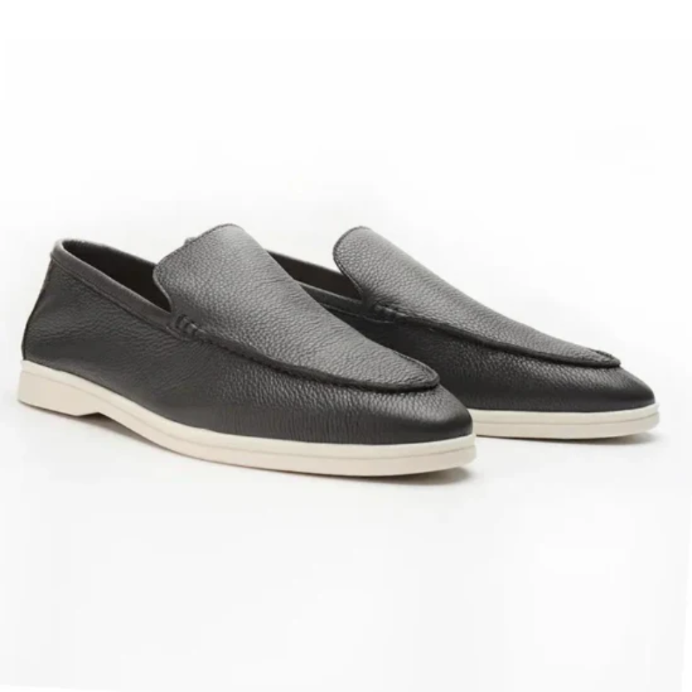 Jürgen | Strukturierte Loafer in Lederoptik