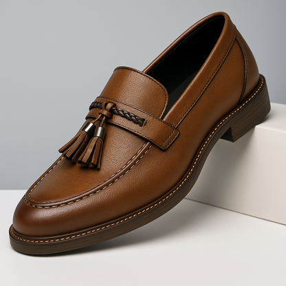 Cornelius | Loafer in Lederoptik mit Quasten