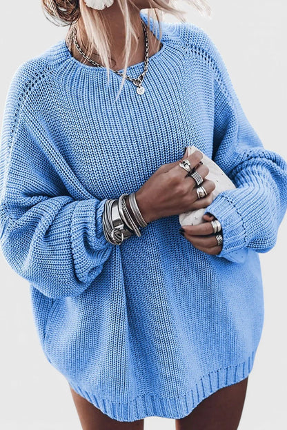 Lana | Lockerer Strickpullover in Beige