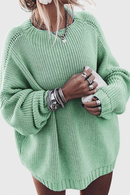 Lana | Lockerer Strickpullover in Beige