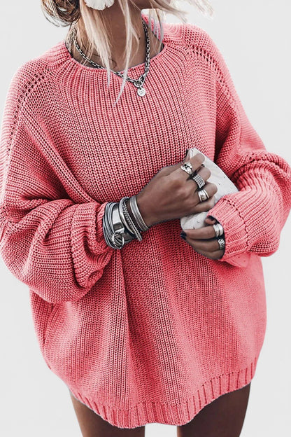 Lana | Lockerer Strickpullover in Beige