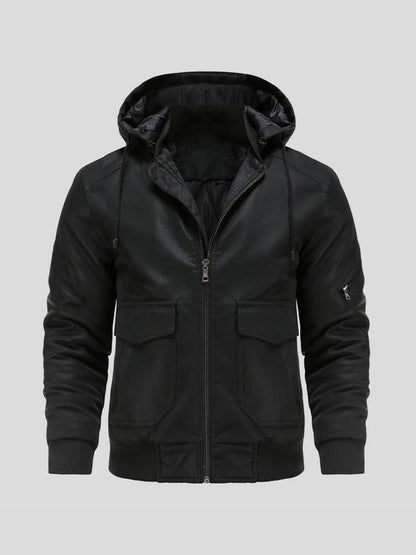 Leander | Braune Kapuzenjacke