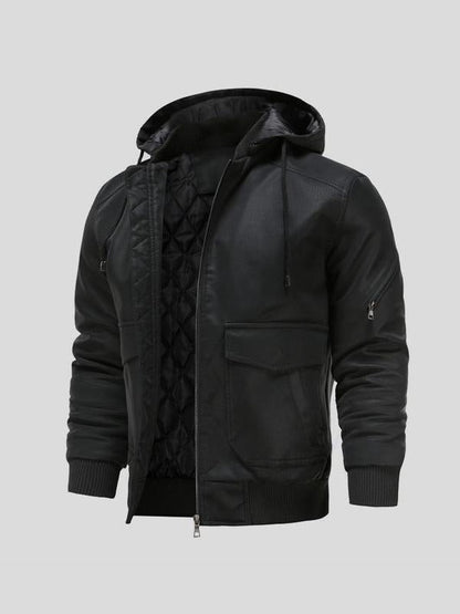 Leander | Braune Kapuzenjacke