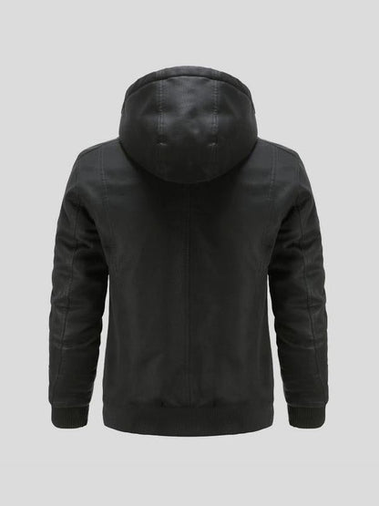Leander | Braune Kapuzenjacke