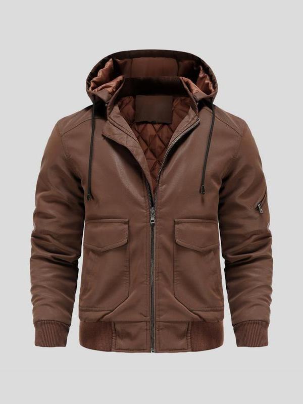 Leander | Braune Kapuzenjacke
