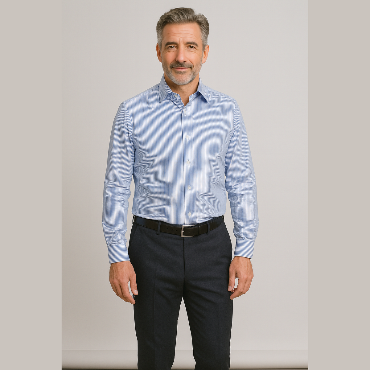 Andreas | Hellblaues Businesshemd