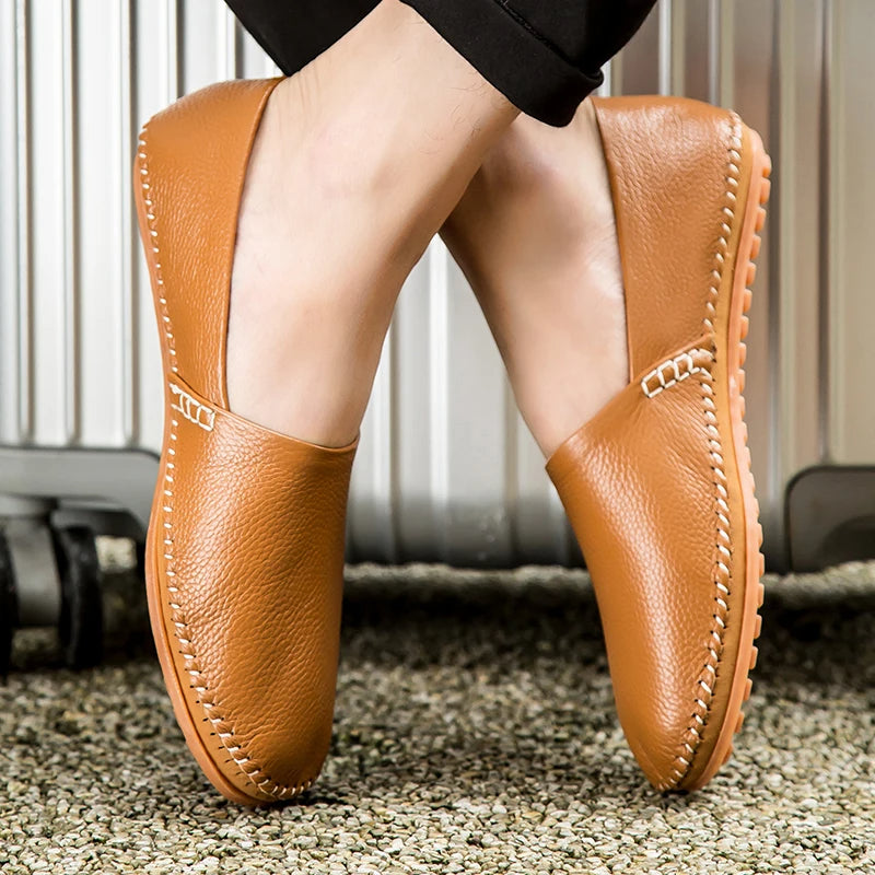 Peter | Leichte Loafer in Lederoptik