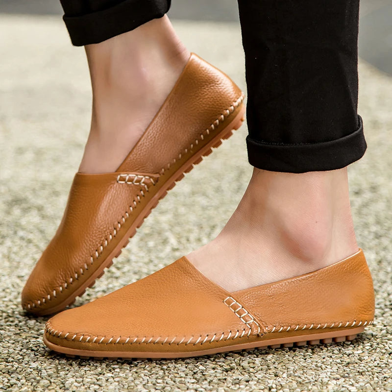 Peter | Leichte Loafer in Lederoptik
