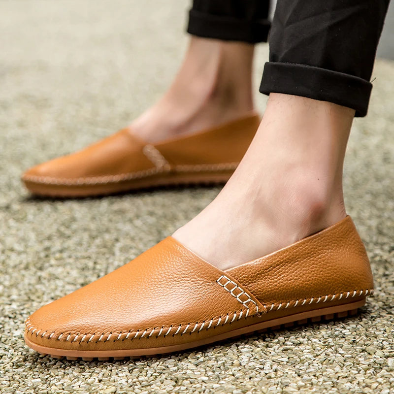 Peter | Leichte Loafer in Lederoptik