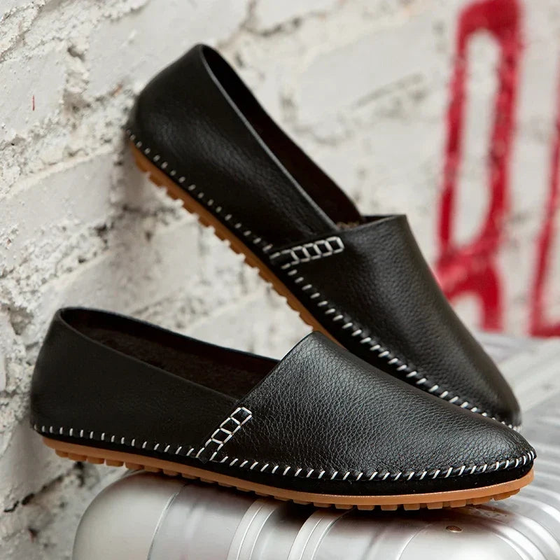 Peter | Leichte Loafer in Lederoptik