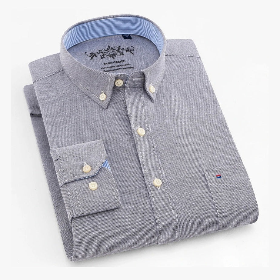 Lukas | Mintgrünes Button-down-Hemd