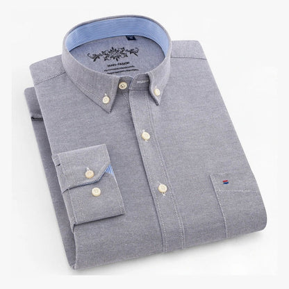Lukas | Mintgrünes Button-down-Hemd