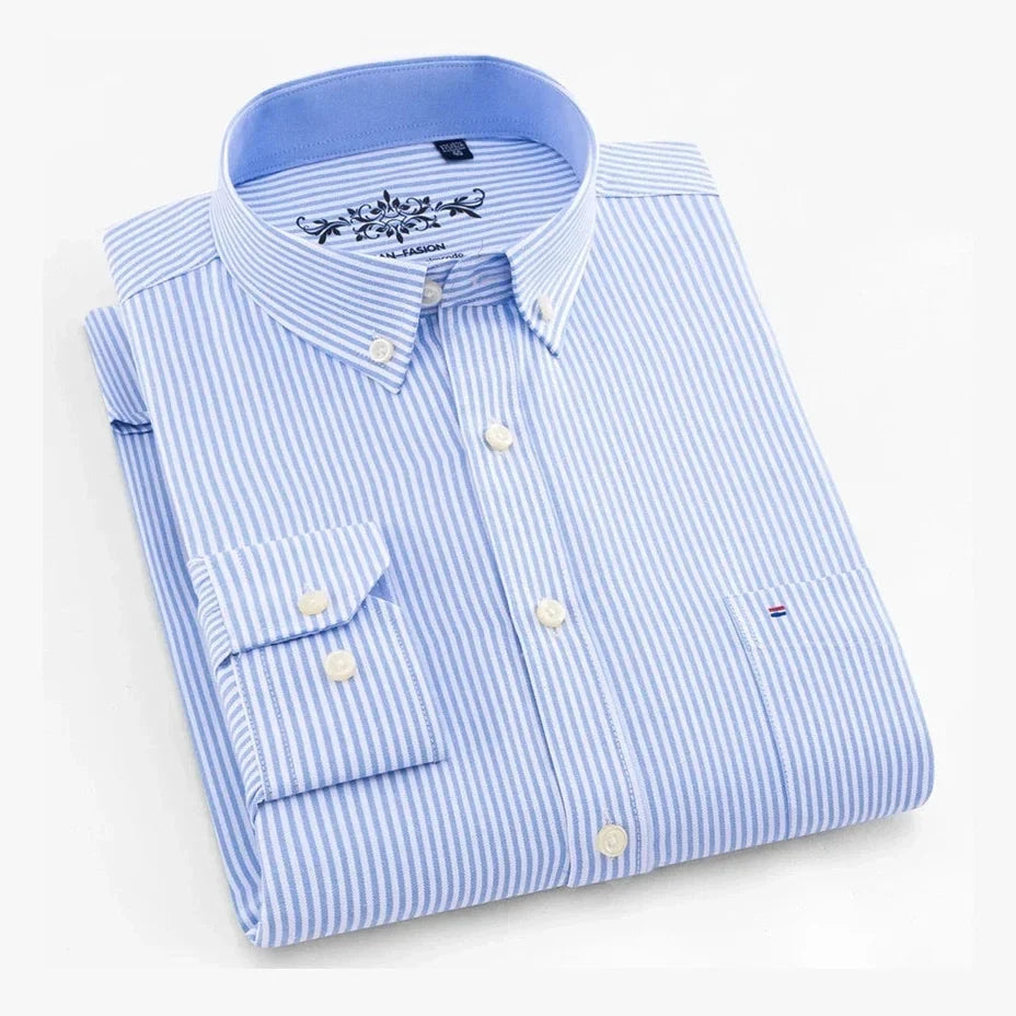 Lukas | Mintgrünes Button-down-Hemd