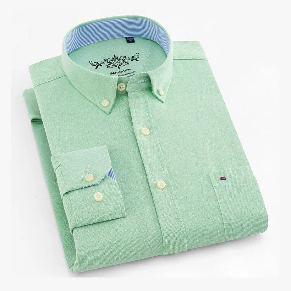 Lukas | Mintgrünes Button-down-Hemd