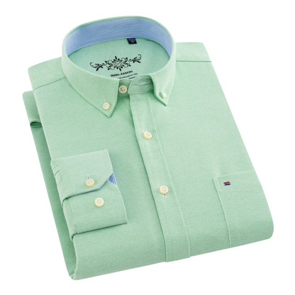 Lukas | Mintgrünes Button-down-Hemd