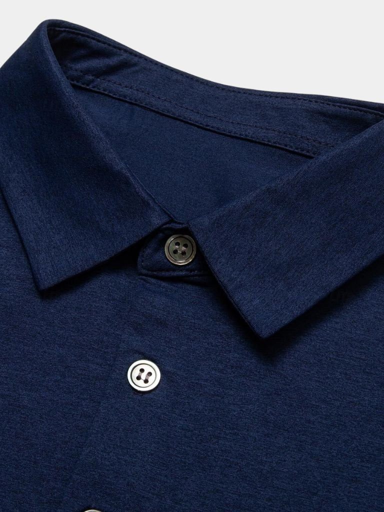 Lukas | Klassisches dunkelblaues Poloshirt