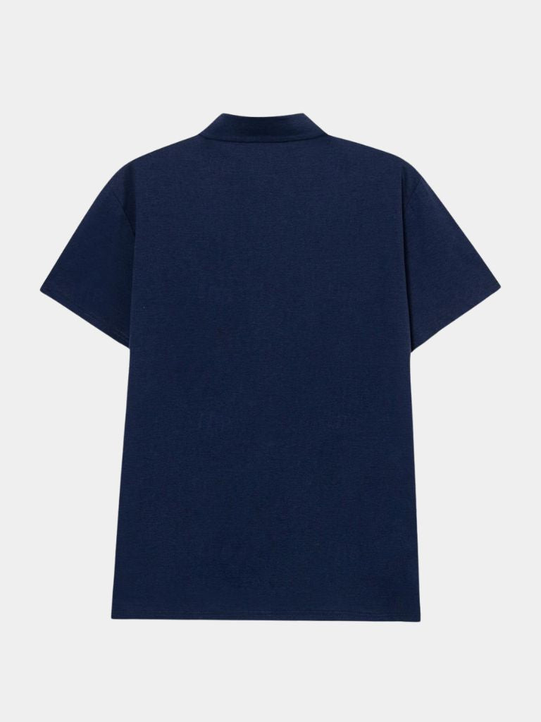 Lukas | Klassisches dunkelblaues Poloshirt