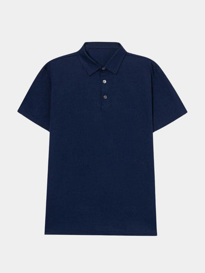 Lukas | Klassisches dunkelblaues Poloshirt