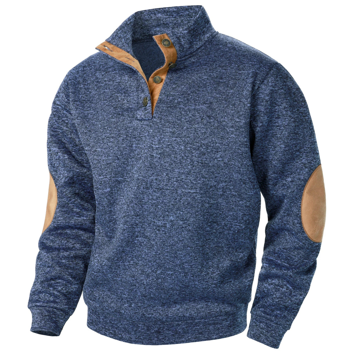 Lukas | Anthrazitfarbener Strickpullover mit Troyerkragen