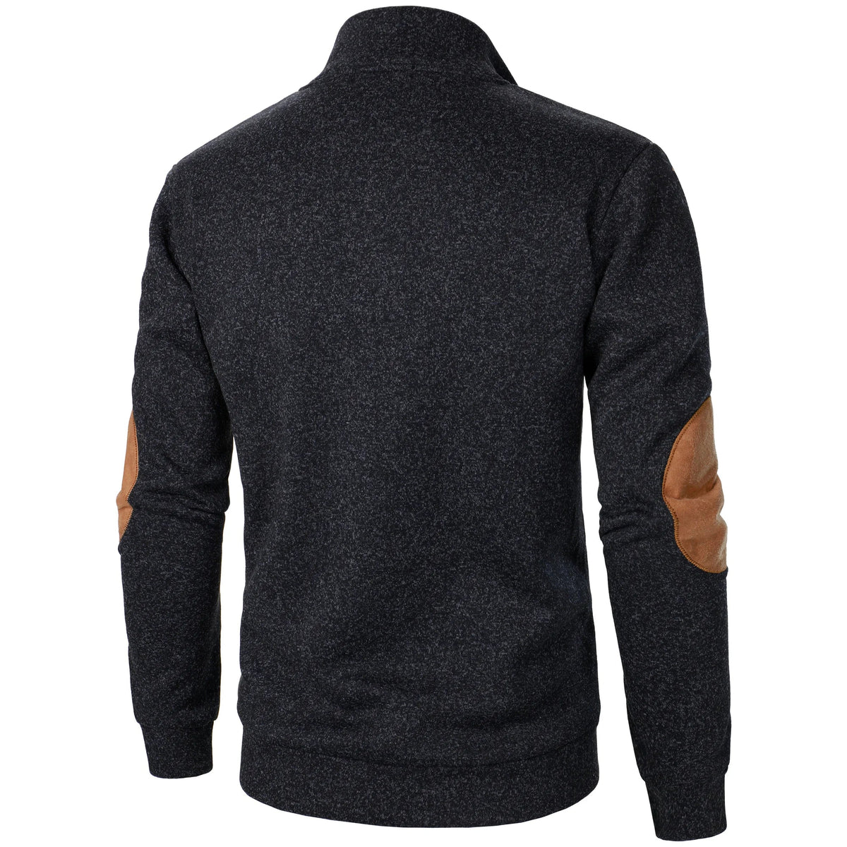 Lukas | Anthrazitfarbener Strickpullover mit Troyerkragen