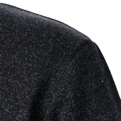 Lukas | Anthrazitfarbener Strickpullover mit Troyerkragen
