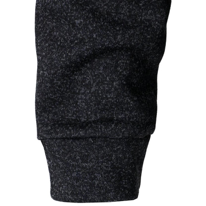 Lukas | Anthrazitfarbener Strickpullover mit Troyerkragen