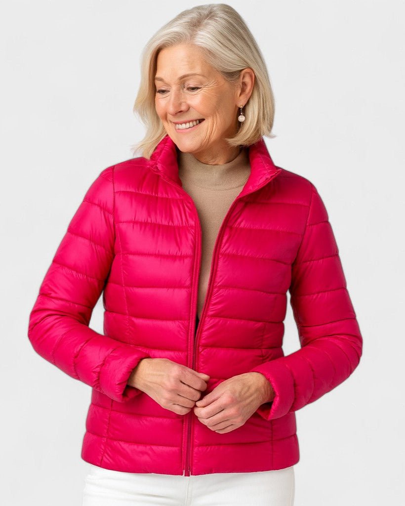 Luise-Marie | Leichte Steppjacke in Beerenrot