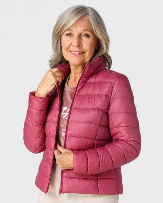 Luise-Marie | Leichte Steppjacke in Beerenrot