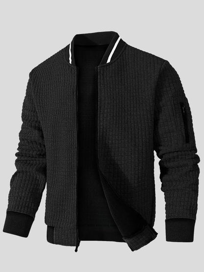 Marius | Graue Struktur-Bomberjacke