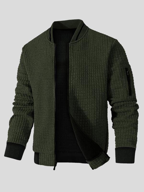 Marius | Graue Struktur-Bomberjacke