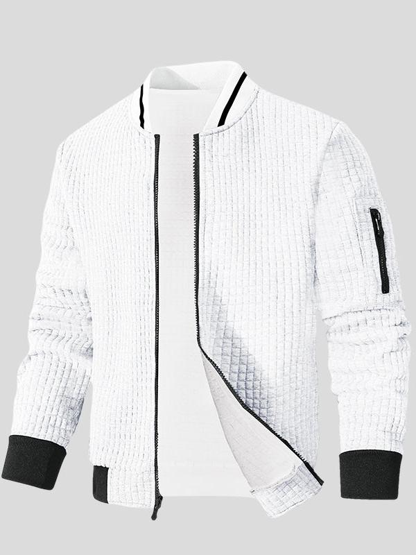 Marius | Graue Struktur-Bomberjacke