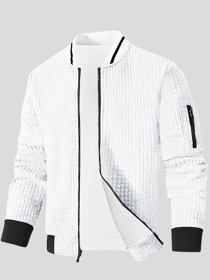 Marius | Graue Struktur-Bomberjacke