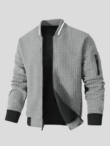 Marius | Graue Struktur-Bomberjacke