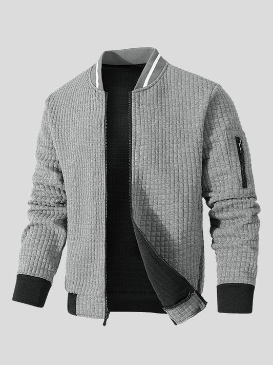 Marius | Graue Struktur-Bomberjacke